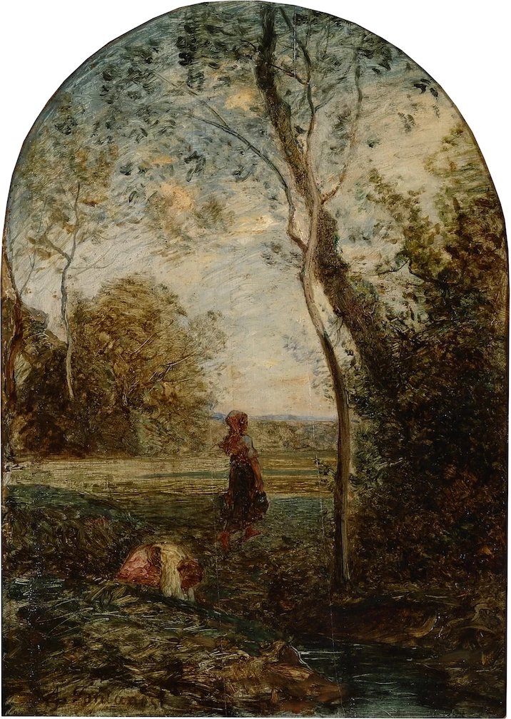 Paesaggio con donne alla fonte - Collezione del Dott. Alberto Marri, Palazzo Foresti, Carpi